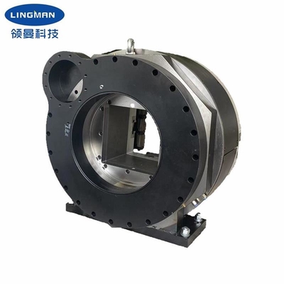 Lingman Cuatro mandíbulas Chuck rotativo automático láser neumático Chuck para tubería de metal