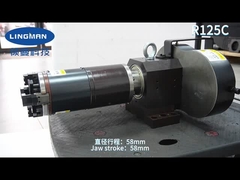 Reglable de 125 mm de altura central de láser Chuck con 34 mm Trazo de garra y 0-90 mm de alcance de sujeción