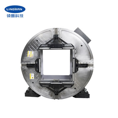Mandril rotatorio láser hueco grande de 640 mm con fuerza de sujeción de 25 KN para corte de tuberías industriales