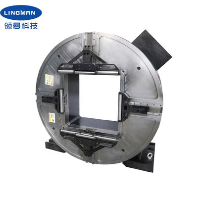 Mandril frontal giratorio láser hueco grande de 640 mm con fuerza de sujeción de 25 KN para corte de tuberías